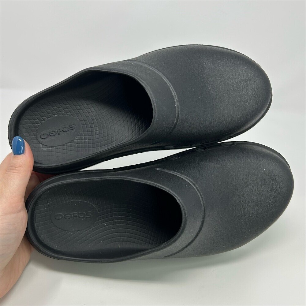 OOFOS OOcloog Recovery Clog Unisex Slip-On Comfort Shoes Black W8 M6 (EU 39) - Picture 10 of 10